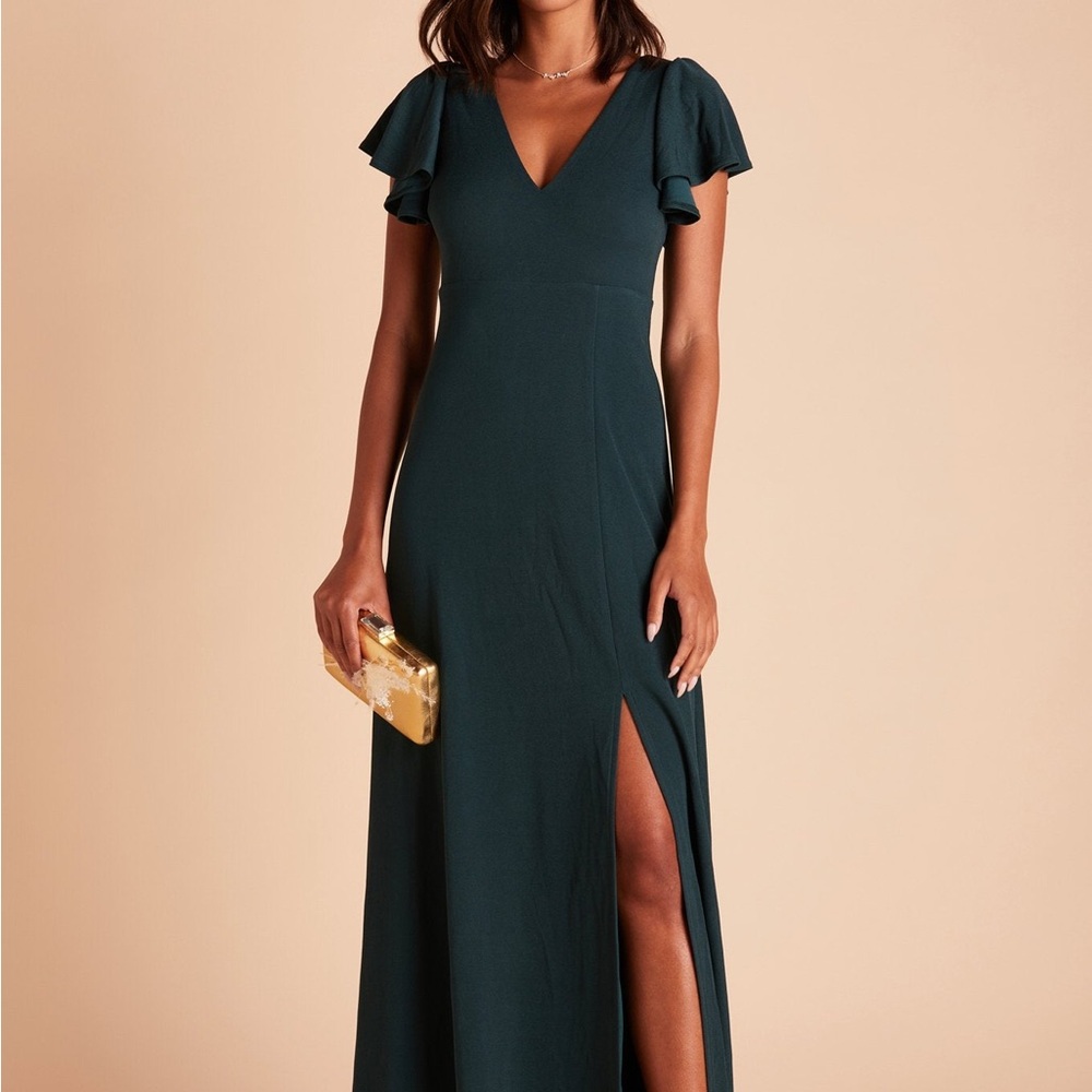 Birdy Grey Crepe Emerald Hannah Dress